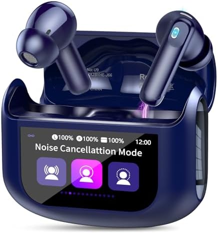 Ivory White Premium Wireless Earbuds – Cutting-Edge Bluetooth 5.4 Headphones with Touch Control, 48-Hour Battery Life, and 5 Customizable EQ Modes for Superior Sound Quality – IPX7 Waterproof with Active Noise Cancelling and Transparency Mode for Ultimate Comfort and Versatility