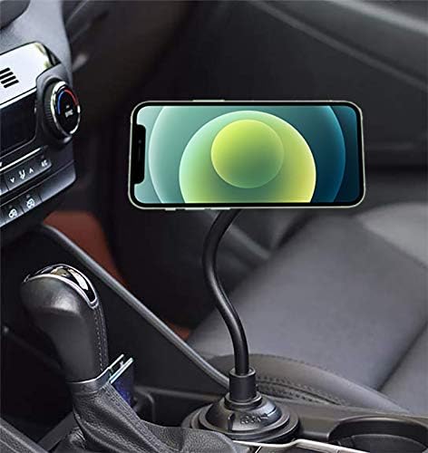 Flexible Gooseneck Magnetic Phone Holder for Car – 12-Inch Suction Cup Mount for Safe Hands-Free Navigation and Communication, Universal Compatibility for All Smartphones