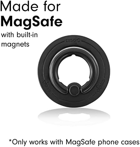 Elevate Your i Phone Experience with the Sonix Magnetic Phone Grip – Stylish Rhinestone Ring Holder for i Phone 12, 13, 14, 15 Series – Effortless 360° Rotation and Secure Mag Safe Compatibility – Sleek Silver/Clear Design for Ultimate Functionality and Fashion