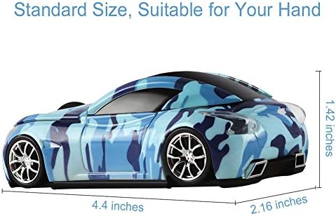 Sleek Yellow Wireless Car Mouse – Cool Sports Car Design for Enhanced Precision with 1600 DPI Optical Technology | Lightweight & Portable USB Receiver Mouse for Laptops, PCs, and Travel | Perfect Gift for Tech Lovers and Professionals