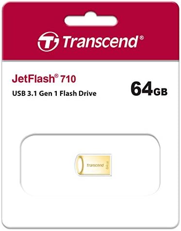 Transcend Jet Flash 710 32 GB USB 3.1 Flash Drive – Ultra-Fast Data Transfer & Durable Design for Effortless Storage Solutions in Sleek Silver Finish