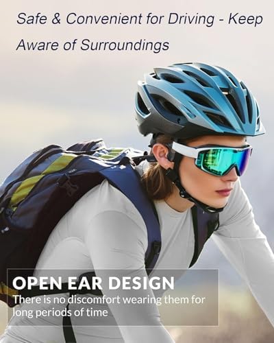 Revolutionary Waterproof Bone Conduction Bluetooth Earbuds – Open-Ear Design Perfect for Active Lifestyles with Youth Whisper Technology and Integrated Microphone for Superior Sound Clarity and Effortless Hands-Free Calls