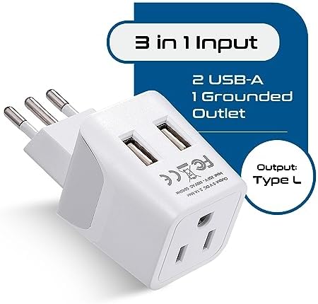 Compact Dual USB Travel Adapter for Effortless Charging in Australia, New Zealand, and China – Essential Type I Plug for Phones, Tablets, and Cameras – Quick Charge Capability with Universal Compatibility for Hassle-Free Global Adventures