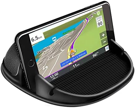 Loncaster Universal Dashboard Car Phone Holder Mount – 2 Pack Ultra-Stable Silicone Cradle for Hands-Free Use, Compatible with i Phone & Most Smartphones, Effortless Installation, 360-Degree Viewing Angles, Essential Car Accessory for Safe Navigation and Calls