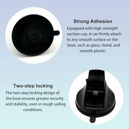 Ultimate Waterproof Boat Phone Holder – Heavy-Duty Suction Cup Marine Mount for All Smartphones – Enhanced Dashboard Stability and 360-Degree Rotation for Safe Navigation & Connectivity on Kayaks, Sailboats, and More