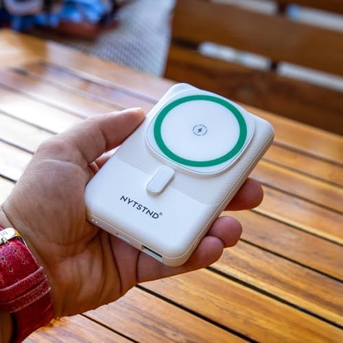 Ultra-Fast Magnetic Power Bank 10000 m Ah – Sleek Portable Charger for Smartphones with Enhanced Compatibility, Quick Charge Technology, and Adjustable Viewing Angle – Perfect for Travelers and Professionals