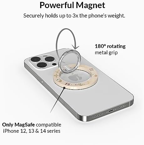 Transform Your i Phone 16, 15, 14, 13, 12 with VELVET CAVIAR’s Amethyst Purple Leopard Mag Safe-Compatible Grip – Stylish Magnetic Ring Holder & Adjustable Stand for Effortless Hands-Free Viewing, Secure Texting, and Enhanced Usability – Elevate Your Mobile Experience with Durable, Lightweight, and Customizable Accessory
