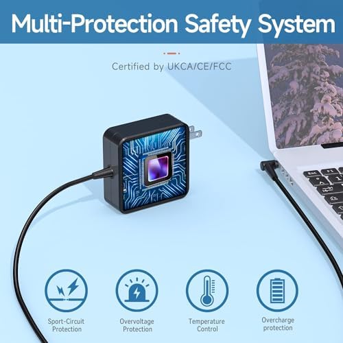 High-Speed 65 W Lenovo Ideapad Charger for Models 100, 110, 120, 130, 310, 320, 330 – Reliable Power Supply with Intelligent Protection, AC Power Adapter & Cable Included for Ultimate Compatibility and Safety