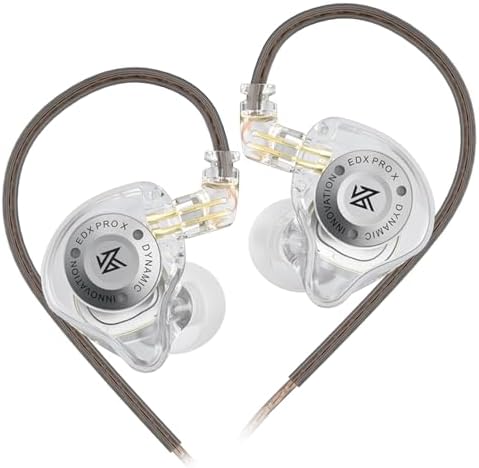 KZ EDX PRO X Wired Earbuds – Premium Hi-Fi In-Ear Monitors with Detachable Cable for Superior Sound Quality and Comfort – Ideal for Gamers, Musicians, and Audiophiles Seeking Unrivaled Audio Performance and Versatility