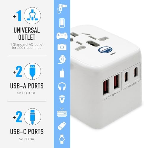 Ultimate Cruise Power Strip with 3.3 ft Extension Cord & Fast Charging USB Ports – Non-Surge Design for Seamless Connectivity on Carnival, Princess & Major Cruise Lines (2025/2026) – Essential Travel Accessory for All Devices