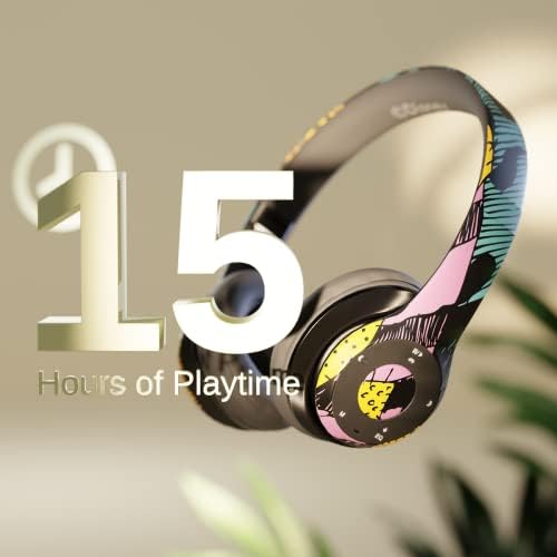 Magical Sally & Friends Bluetooth Headphones – Wireless Over-Ear Design for Kids & Adults – IJOY Nightmare Before Christmas Headset with Built-in Microphone – Exceptional Sound Quality & Universal Device Compatibility for Unmatched Audio Experience