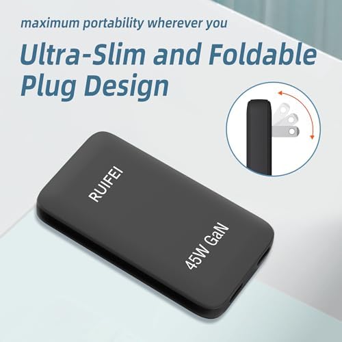 Rapid Charge 45 W Dual-Port USB-C Travel Wall Charger – Efficient, Compact Power Adapter with Power Delivery 3.0 for i Phone 16/15, i Pad Air, Galaxy S24/S23 – Ultimate Solution for Quick Dual Device Charging on the Go