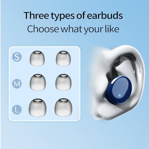 Ultra-Lightweight Bluetooth 5.3 Wireless Earbuds – Deep Bass In-Ear Headphones for Clear Calls and Immersive Sound, 60-Hour Battery Life, Perfect for Gaming, Workouts, and Study – Stylish Purple Design for Active Lifestyles