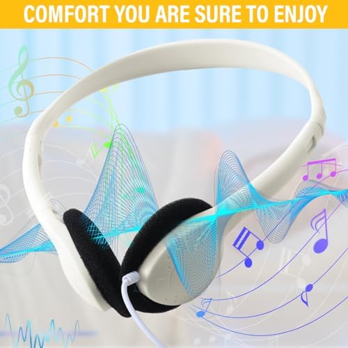 Transform Your Classroom Audio with Konohan 30 Pack Kids Headphones – Adjustable Wired Headset for Enhanced Learning, Lightweight Comfort, and Durable Design for All Ages – Perfect for Educational Use with 3.5 mm Jack Compatibility