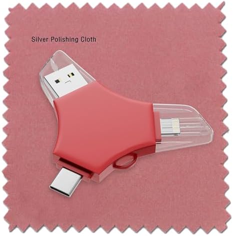 MFi Certified 128 GB USB 3.0 Flash Drive – 3-in-1 External Memory Stick for i Phone, i Pad, Android & PC – High-Speed Data Transfer for Photos, Videos & Backup – Ultimate Portable Storage Solution for Effortless Data Management and Secure File Sharing