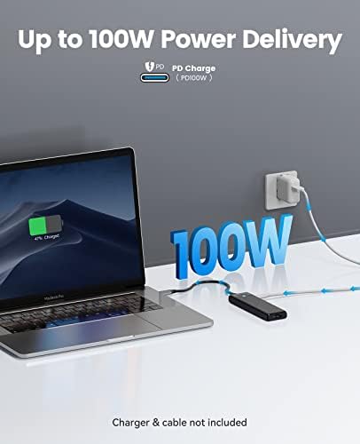 Ultra-Slim 4-Port USB 3.0 Hub by ORICO – High-Speed Data Splitter with 1.65 ft Extended Cable for Enhanced Connectivity, Perfect USB Adapter for Laptops, PCs, Mac Books, Xbox & More – Effortless Plug-and-Play Design for Seamless Device Management