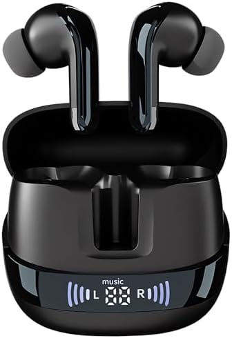 Premium True Wireless Earbuds with Advanced Noise Cancellation and Rich Deep Bass – Unmatched Audio Performance for i Phone & Android Users, Featuring Hands-Free Microphone and Intelligent Battery Monitoring for Ultimate On-the-Go Listening Experience
