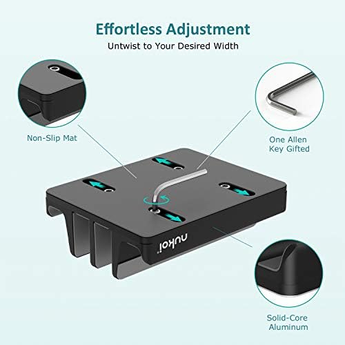 Transform Your Workspace with SPACEMax Premium Vertical Laptop Stand – Adjustable Aluminum Holder for Laptops Up to 17.3” Featuring Advanced Anti-Tip GRIPLock Technology – Versatile 4-Slot Design for Tablets and Phones – Elegant Silver Finish for a Modern Desk Aesthetic – Enhance Your Workflow Efficiency and Posture with Lightweight, Durable Construction