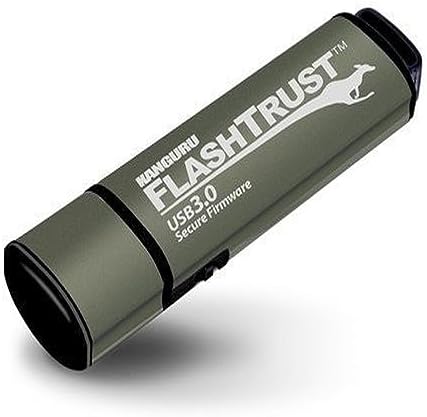 Kanguru Flash Blu30 64 GB USB Flash Drive – Ultimate Data Security with Physical Write Protection – Lightning-Fast USB 3.0 Transfer Speeds for Professionals and Students – Sleek, Portable Design for Easy File Management and Enhanced Compatibility