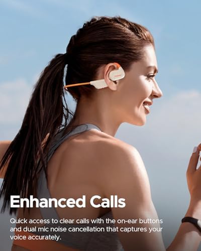 truefree F2 Open Ear Bluetooth 5.3 Sport Headphones – Wireless Air Conduction Earbuds with 16.2 mm Enhanced Bass, Dual Mic for Clear Calls, 15-Hour Playtime, Multipoint Connection, and App Control for Ultimate Compatibility and Performance