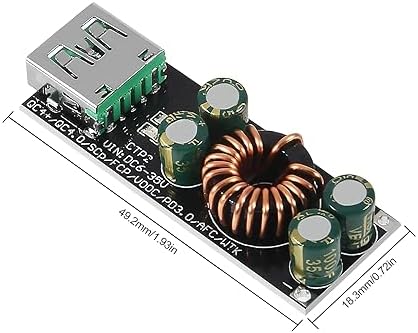 Revolutionary 60 W DC to USB Type-C Power Adapter – Ultimate Fast Charging Solution with PD 3.0 & QC 4.0 Support – Versatile Step-Down Converter for 12 V & 24 V Systems – Essential Charging Module for Smartphones, Tablets, and Laptops – Compact, Durable Design Perfect for Mobile Professionals and Travelers