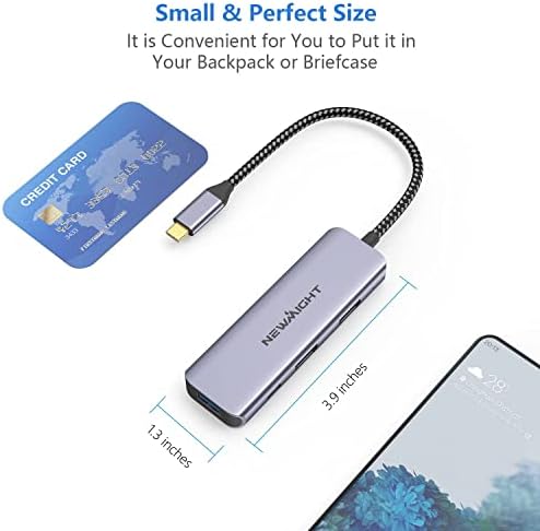 Maximize Your Workspace with the Newmight 4 in 1 USB C to Dual HDMI Adapter – Crystal Clear 4 K@30 Hz, 100 W PD Charging & USB-A Connectivity for Mac Book Pro, Air, HP, Dell & i Phone 15 Series – Ideal for Multitasking & Enhanced Productivity
