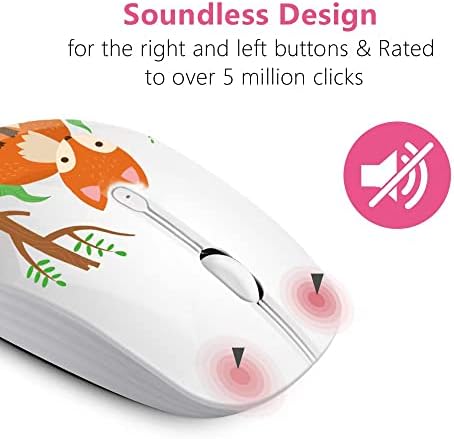 Ultra-Quiet Wireless Mouse with Nano Receiver – Perfect for PC, Laptop & Mac Book | Portable Optical Mice for Effortless Navigation | Ergonomic Design for Comfort & Productivity | Ideal for Mobile Professionals & Students
