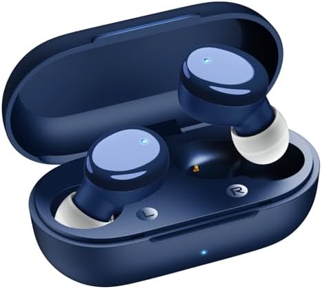 Ultra-Lightweight Bluetooth 5.3 Wireless Earbuds – Deep Bass In-Ear Headphones for Clear Calls and Immersive Sound, 60-Hour Battery Life, Perfect for Gaming, Workouts, and Study – Stylish Purple Design for Active Lifestyles