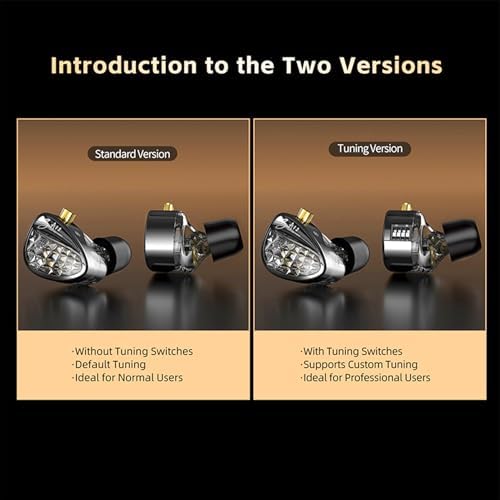 KZ ZA12 Hybrid Driver In-Ear Monitors – Premium Audiophile Earphones with 2 Dynamic & 4 Balanced Armature Drivers for Superior Sound Clarity, Customizable Detachable 2-Pin Cable, Ergonomic Comfort Fit for Long Listening Sessions, Perfect for Gamers & Music Enthusiasts, High-Fidelity Mic for Enhanced Communication Quality