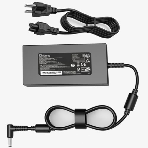 230 W High-Efficiency Power Adapter for Gigabyte Aero & AORUS Laptops – Ultra-Fast Charging, Comprehensive Safety Features, and Broad Compatibility with MSI Gaming Series – Robust Construction with UL & FCC Certification for Dependable Power Delivery