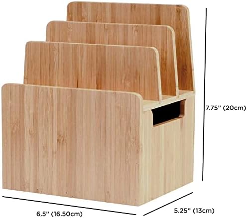 Eco-Friendly Bamboo Multi-Device Charging Station with 6-USB Hub – Universal Organizer for Smartphones, Tablets, and Laptops – Fast Charging Power Supply for a Clutter-Free Workspace