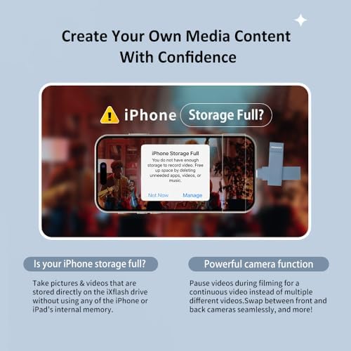 Elevate Your Data Management with the 128 GB Morandi Pink Apple MFi Certified i Xflash Flash Drive – Dual USB Type A & C for Effortless i Phone and i Pad Photo Backup, Fast Transfers, and Stylish Portability