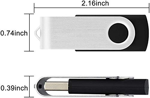 KOOTION 10-Pack 8 GB USB Flash Drives – High-Speed, Portable Memory Sticks with Keychain Design for Effortless Data Transfer and Storage Solutions – Compatible with PCs, Laptops, and Consoles