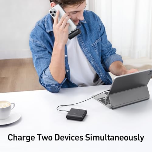 i WALK 13500 m Ah USB-C Portable Charger – Ultra-Fast Charging Power Bank for i Phone 16/15/16 Plus/16 Pro Max, i Pad & More – Lightweight Battery Pack in Stylish Pink for On-the-Go Convenience and Enhanced Device Compatibility