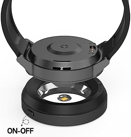 Rounkin Solar Watch Fast Charger – High-Efficiency Portable Solar Power Station for Casio, Citizen, Seiko, and Garmin Watches – Durable Metal Base, 9-Hour Auto Shut-Off Timer, Rapid Heat Dissipation for Optimal Performance and Eco-Friendly Charging Solutions