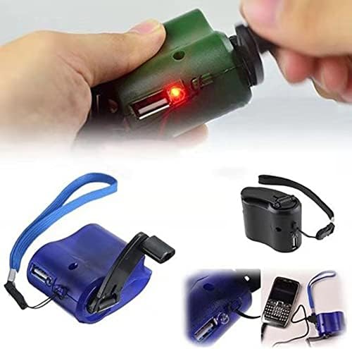 Emergency-Ready Hand Crank Generator: Lightweight 5 V USB Charger for Outdoor Adventures & Mobile Phone Powering – Ideal for Camping, Hiking, and Unexpected Outages