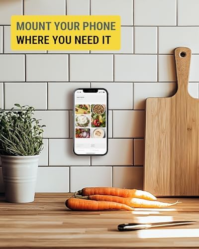 Scosche Magic Mount Pop: 360° Magnetic Suction Cup Phone Holder for Safe and Convenient Driving – Universal Compatibility with i Phone & Android Smartphones, Easy Installation, and Enhanced Usability for Collapsible Grips