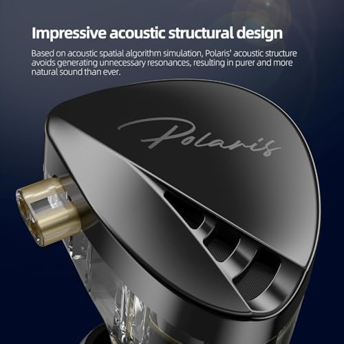 Elevate Your Audio Experience with CCA Polaris Dual Driver Wired Earbuds – Customizable In-Ear Monitors with 4 Tuning Switches & Detachable Cable for Musicians, Singers, and DJs (Gun, with Mic) – Unmatched Sound Clarity and Comfort for Professionals and Enthusiasts