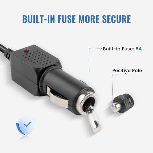 EWAY High-Speed DC Car Charger Adapter for Furrion FOS07 TADS Vision S Monitor – Ultimate Power Solution for FOS48 TA-BL & TAPK-BL Wireless Backup Cameras – Ensured Compatibility for Safe Reversing & Seamless Monitoring on the Go