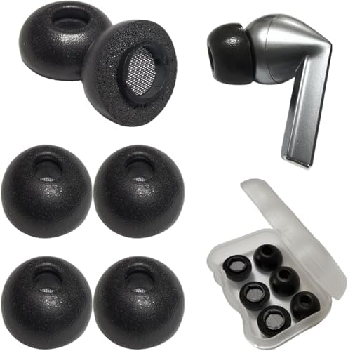 Premium Memory Foam Earbud Tips for Samsung Galaxy Buds3 Pro – Superior Comfort & Noise Isolation Replacement Tips, 3 Pairs in Black, Small Size – Optimize Your Listening Experience with Enhanced Fit and Sound Quality