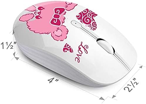 Ultra-Quiet Wireless Mouse with Nano Receiver – Perfect for PC, Laptop & Mac Book | Portable Optical Mice for Effortless Navigation | Ergonomic Design for Comfort & Productivity | Ideal for Mobile Professionals & Students