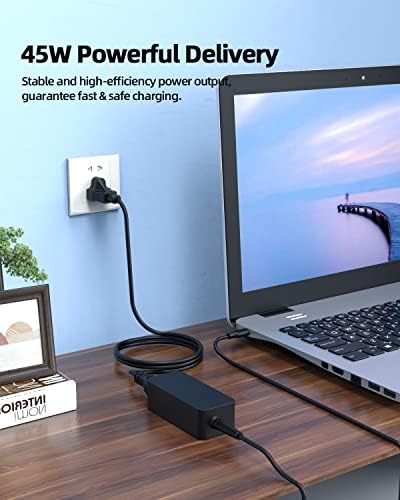 High-Performance 45 W USB-C Charger for HP Chromebook 14 – UL Certified Safety with 10 Ft Sturdy Cable – Fast PD Charging for X360 Models and More – Ultimate Compatibility & Peace of Mind Warranty