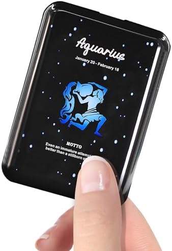 Compact 10000 m Ah Mini Power Bank – Fast Charging Portable USB-C Charger with Virgo Constellation Design for i Phone, Samsung, and Tablets – Ideal Gift for Tech Enthusiasts and Festival Celebrations – Enhanced Portability and Efficiency