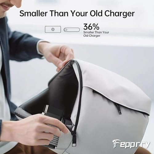 Ultra-Fast 65 W USB-C Charger for HP Laptops – Slim, Lightweight Design for Enhanced Portability and Compatibility with ZBook, Spectre, Elite Book, Chromebook Series – Quick Charge Technology for Efficient Power Delivery and Seamless Performance