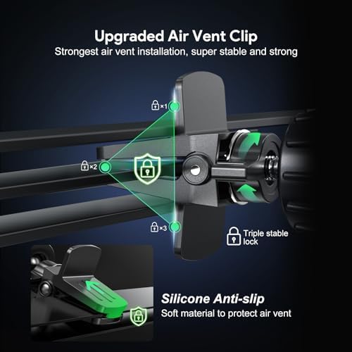 Esoulk Ring Magnetic Car Phone Holder – Ultimate Versatile Mount for Dashboard, Windshield & Air Vent – Strong Magnetic Grip for Enhanced Driving Safety – Compatible with Mag Safe & All Smartphone Models – Effortless Installation, Sleek Design, and Optimal Convenience for Modern Drivers