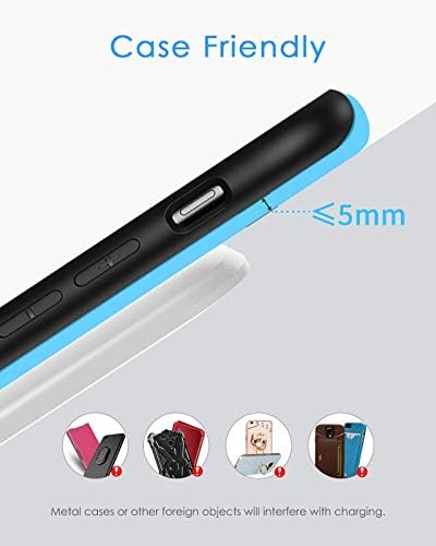 NANAMI Qi-Certified Fast Wireless Charging Stand – Ultimate Compatibility for Samsung Galaxy S25/S24/S23/S22/S21/S20 & i Phone 16/16 Pro/16 Pro Max/15/14/13 – Sleek Design, Rapid Power Delivery, and Adjustable Viewing Angles for a Seamless Charging Experience
