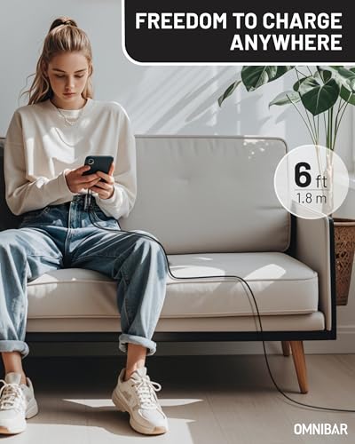 Premium 6 FT USB to Lightning Cable – MFi Certified Silicone Charger for i Phone and i Pad – Fast Charging and Enhanced Durability for i Phone 14/13/12/11 Pro/Max, i Pad Air/Mini/Pro, Air Pods, Beats X – Versatile Charging Solution for Home, Car, and Office