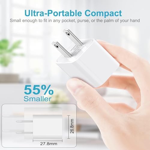 Swift Charge 20 W USB-C Charger for i Phone 15 & i Pad – 6 FT Cable Included – Rapid Power Solution for i Phone 16 Pro Max, i Pad Pro, Mini & Air – Lightweight, Durable, and Versatile Charging Block for All Your Devices – Say Goodbye to Long Wait Times with Enhanced Compatibility and Safety Features