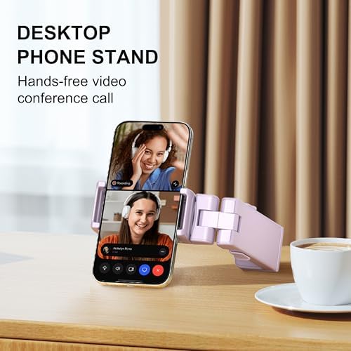 Perilogics 2025 Ergonomic Airplane Phone Holder Mount – Ultimate Travel Companion for Content Creators, Enhanced Stability & Comfort for Long Journeys, Lightweight & Portable Smartphone Stand, Perfect for Travel, Cruises & Desk Use, Smart Tech Accessory for Effortless Entertainment and Communication