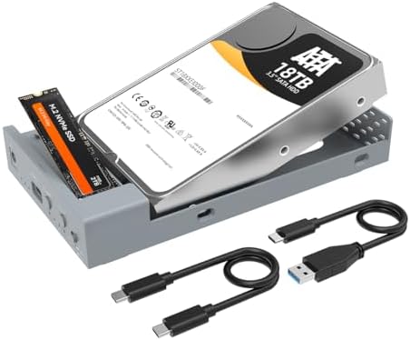 MAIWO 24 TB External Hard Drive Enclosure for 2.5″ & 3.5″ SATA HDD/SSD – High-Speed USB 3.0 Adapter with UASP Technology, Durable Aluminum Alloy Case for Optimal Heat Dissipation and Enhanced Data Transfer Performance